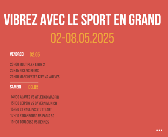 Vibrez avec le sport en Grand