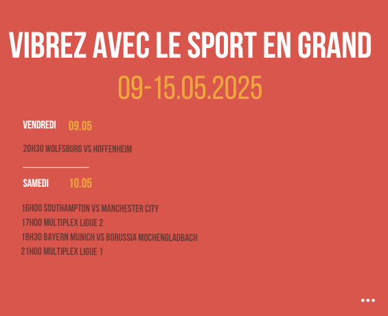 Vibrez avec le sport en Grand