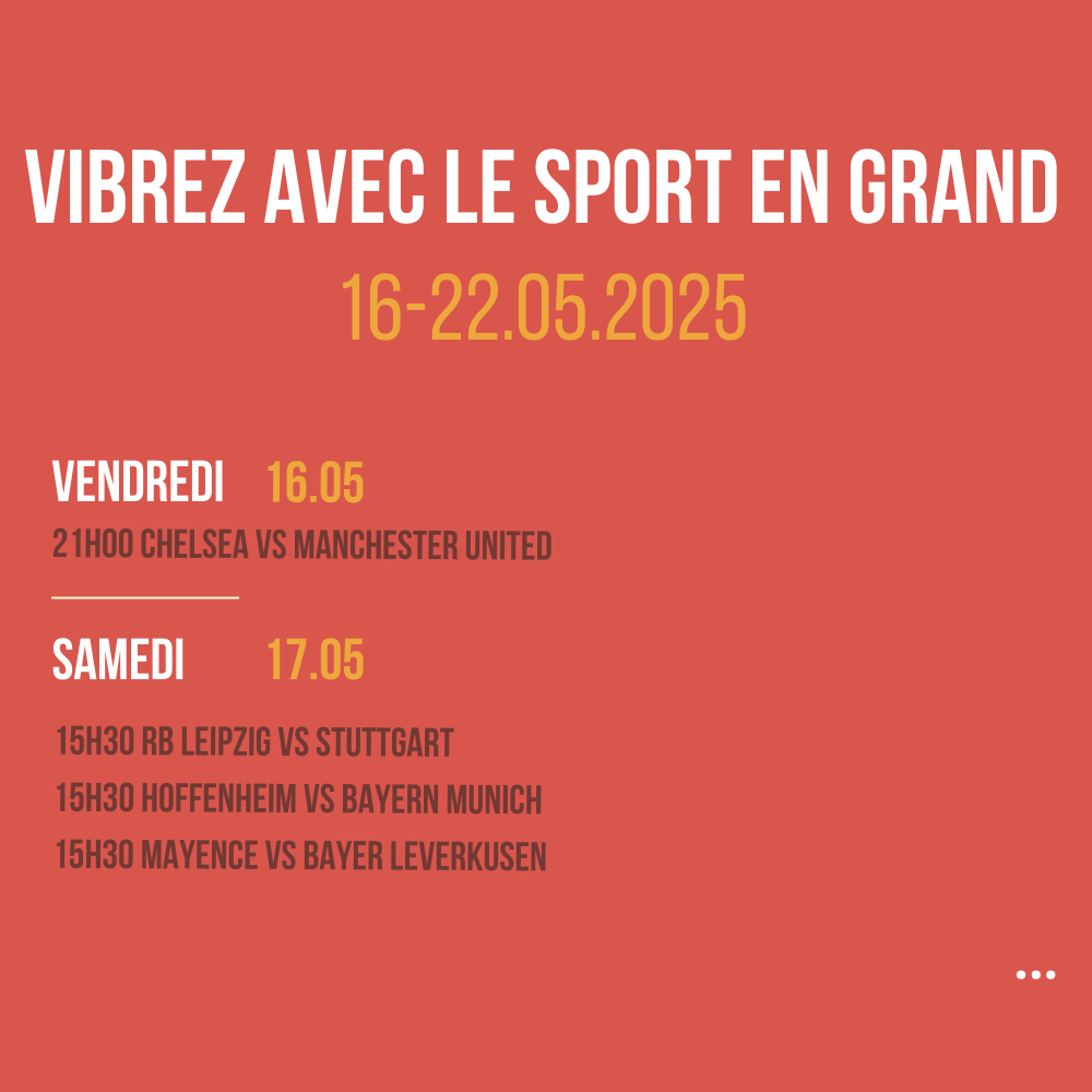 Vibrez avec le sport en Grand