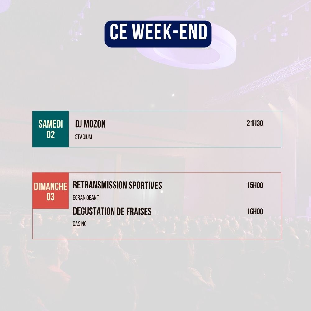Programme du Week-end