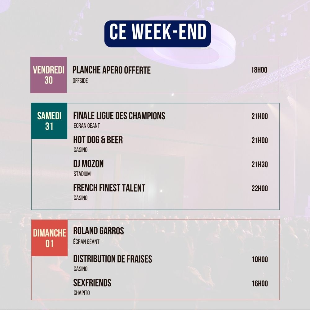 Programme du Week-end