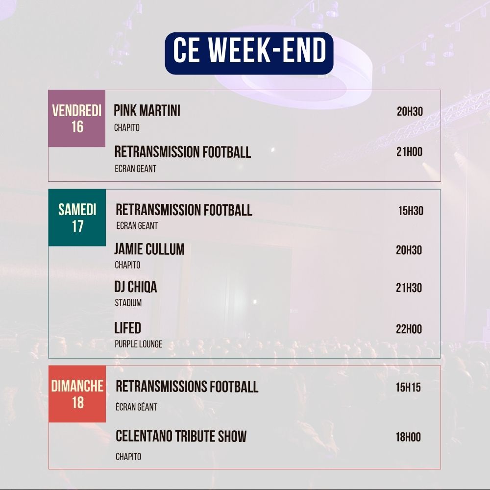 Programme du Week-end
