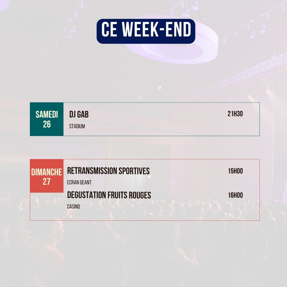 Programme du Week-end