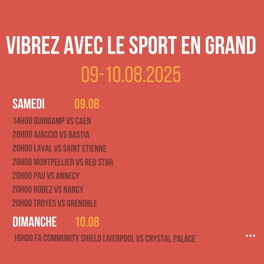 Vibrez avec le sport en Grand