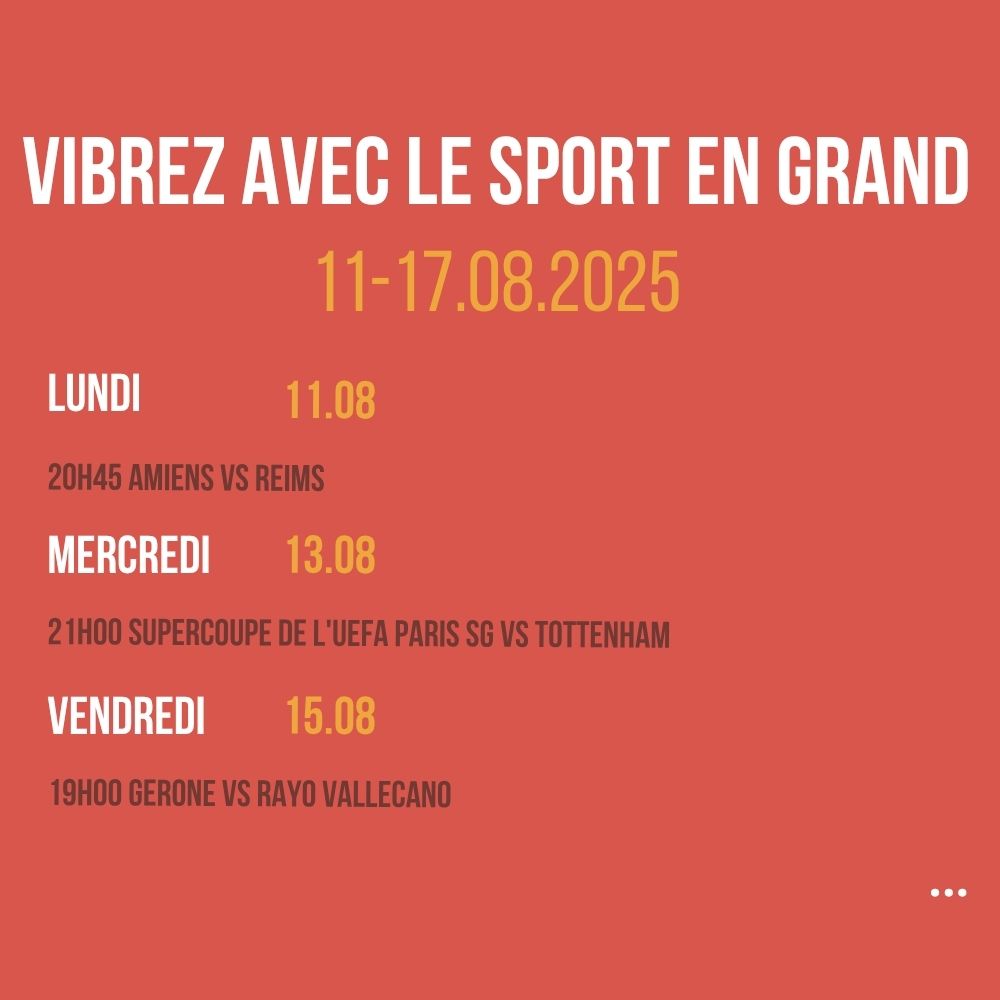 Vibrez avec le sport en Grand