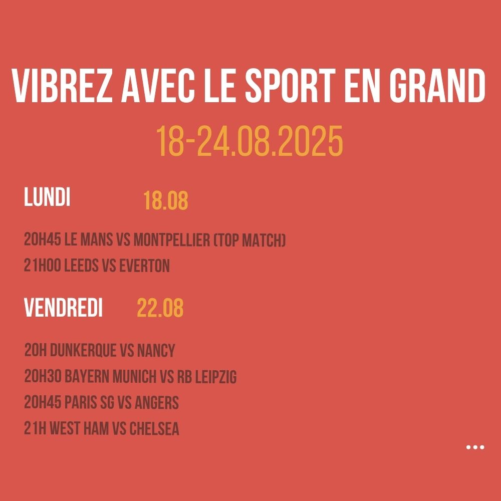 Vibrez avec le sport en Grand