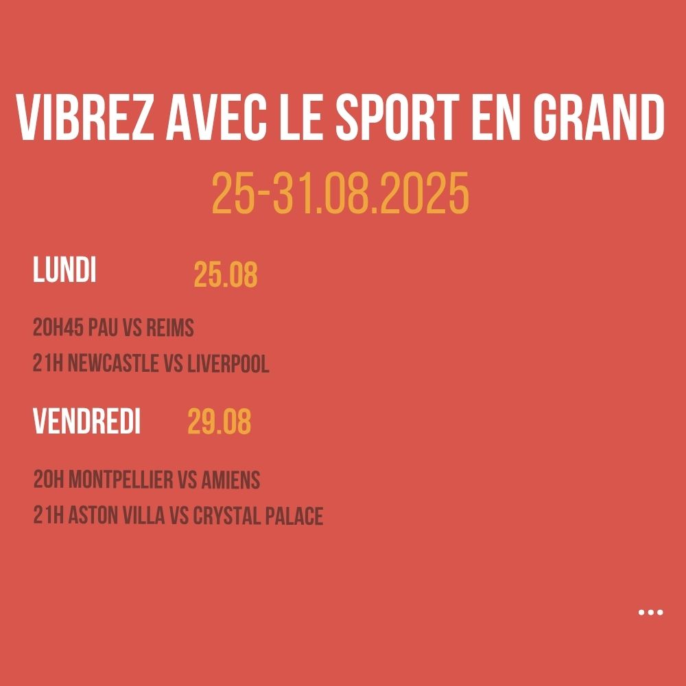 Vibrez avec le sport en Grand