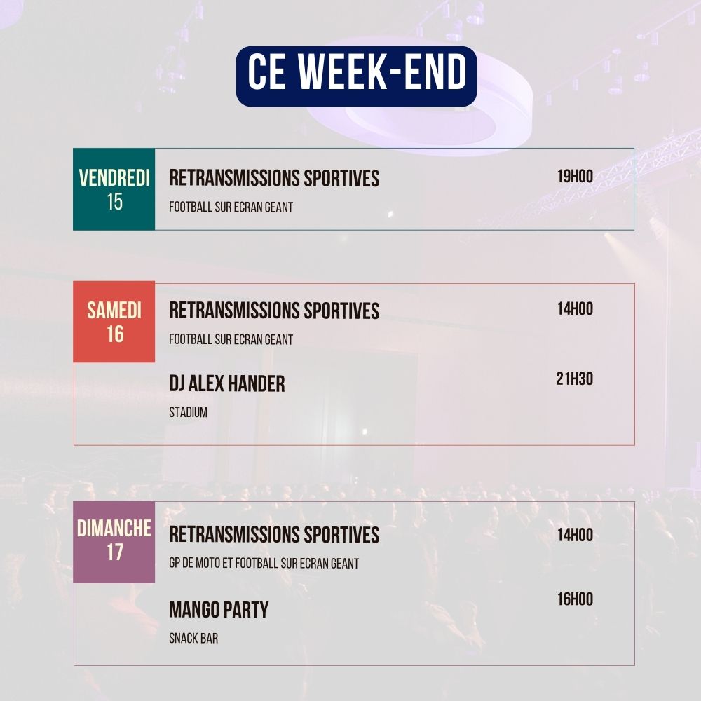 Programme du Week-end