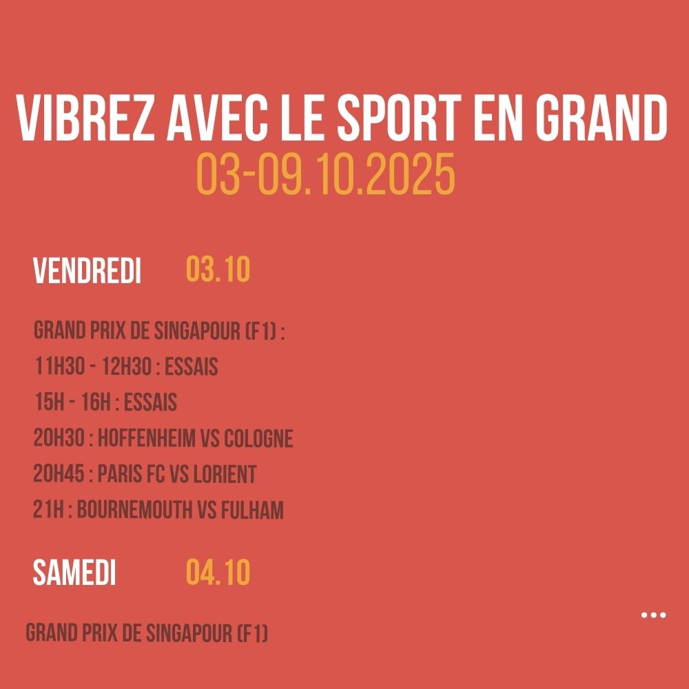 Vibrez avec le sport en Grand