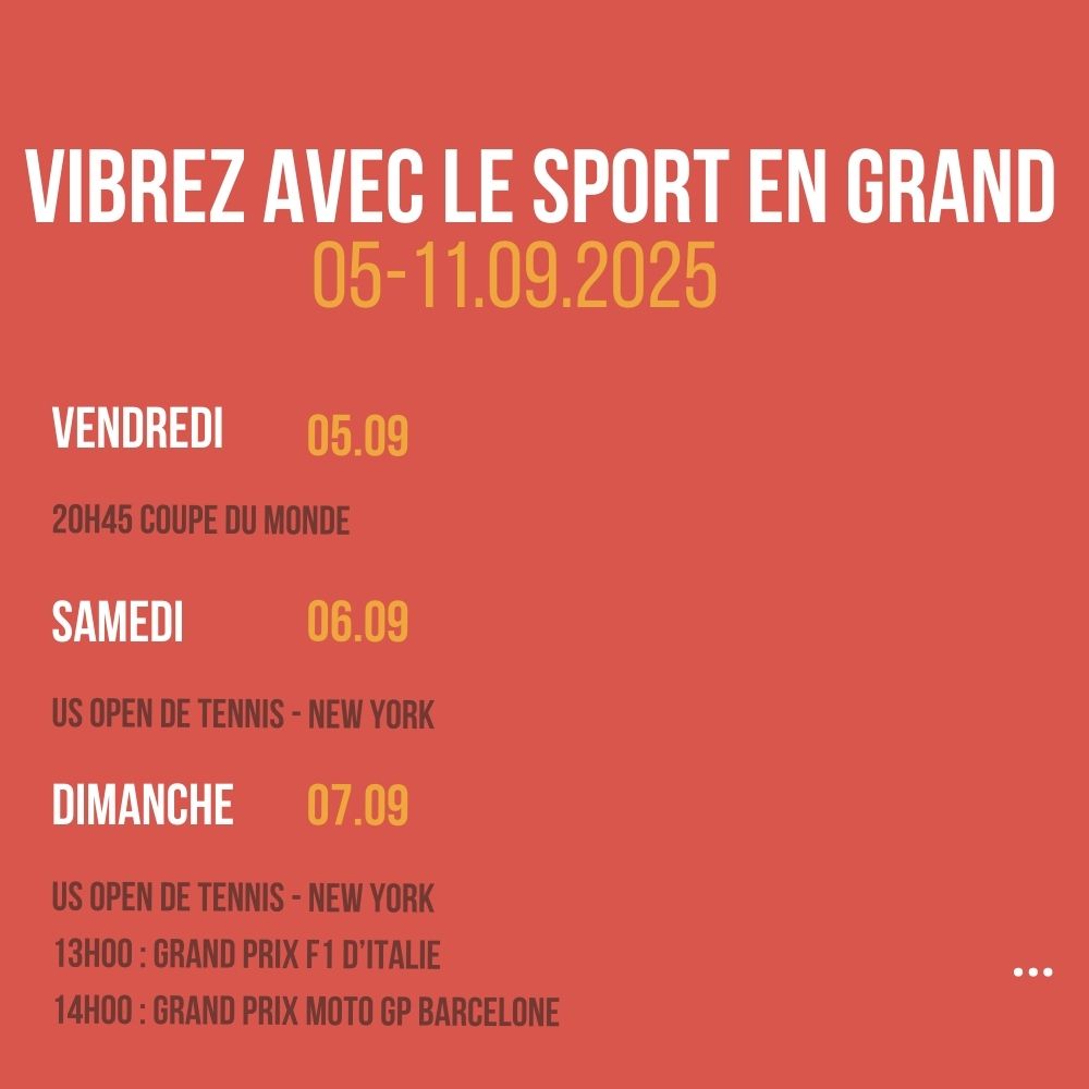 Vibrez avec le sport en Grand