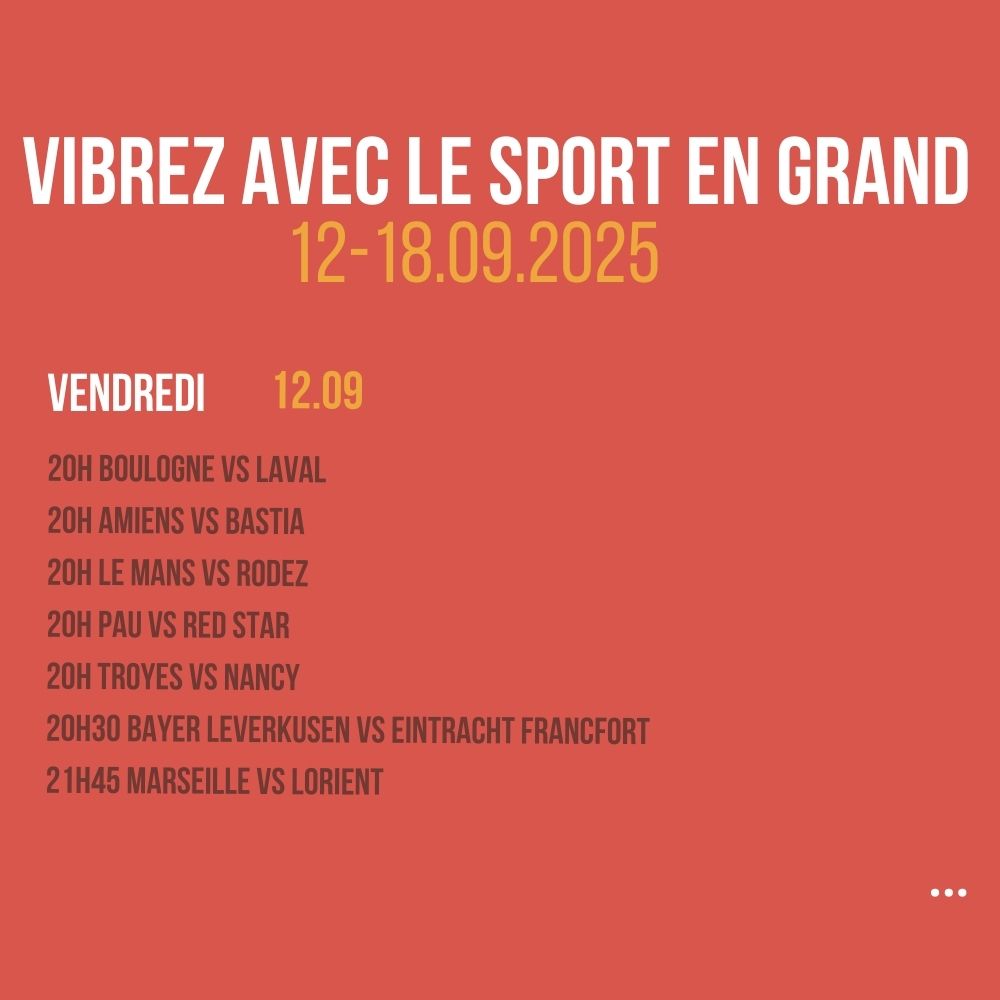 Vibrez avec le sport en Grand