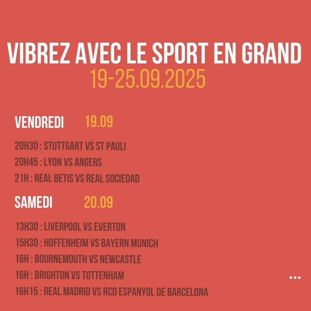 Vibrez avec le sport en Grand