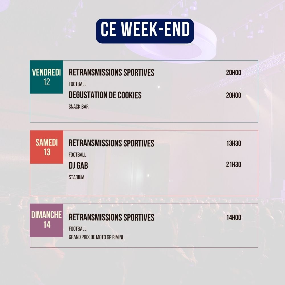 Programme du Week-end