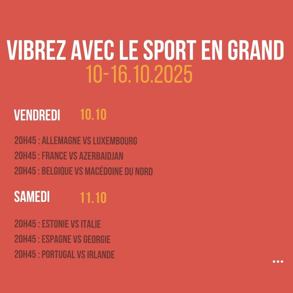 Vibrez avec le sport en Grand