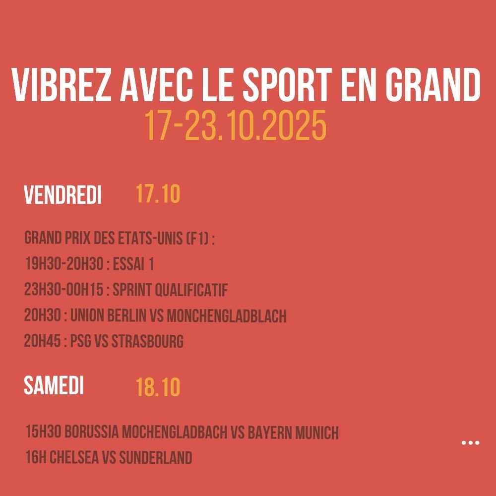 Vibrez avec le sport en Grand
