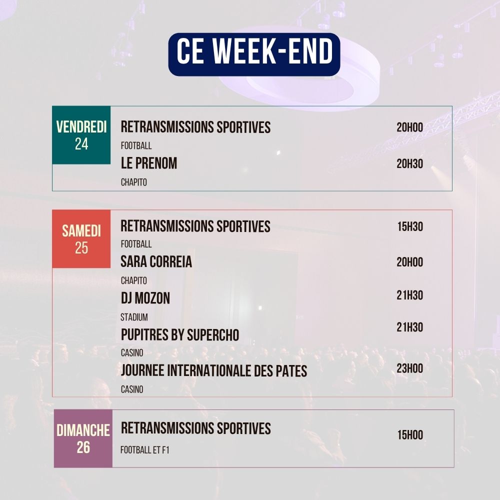 Programme du Week-end