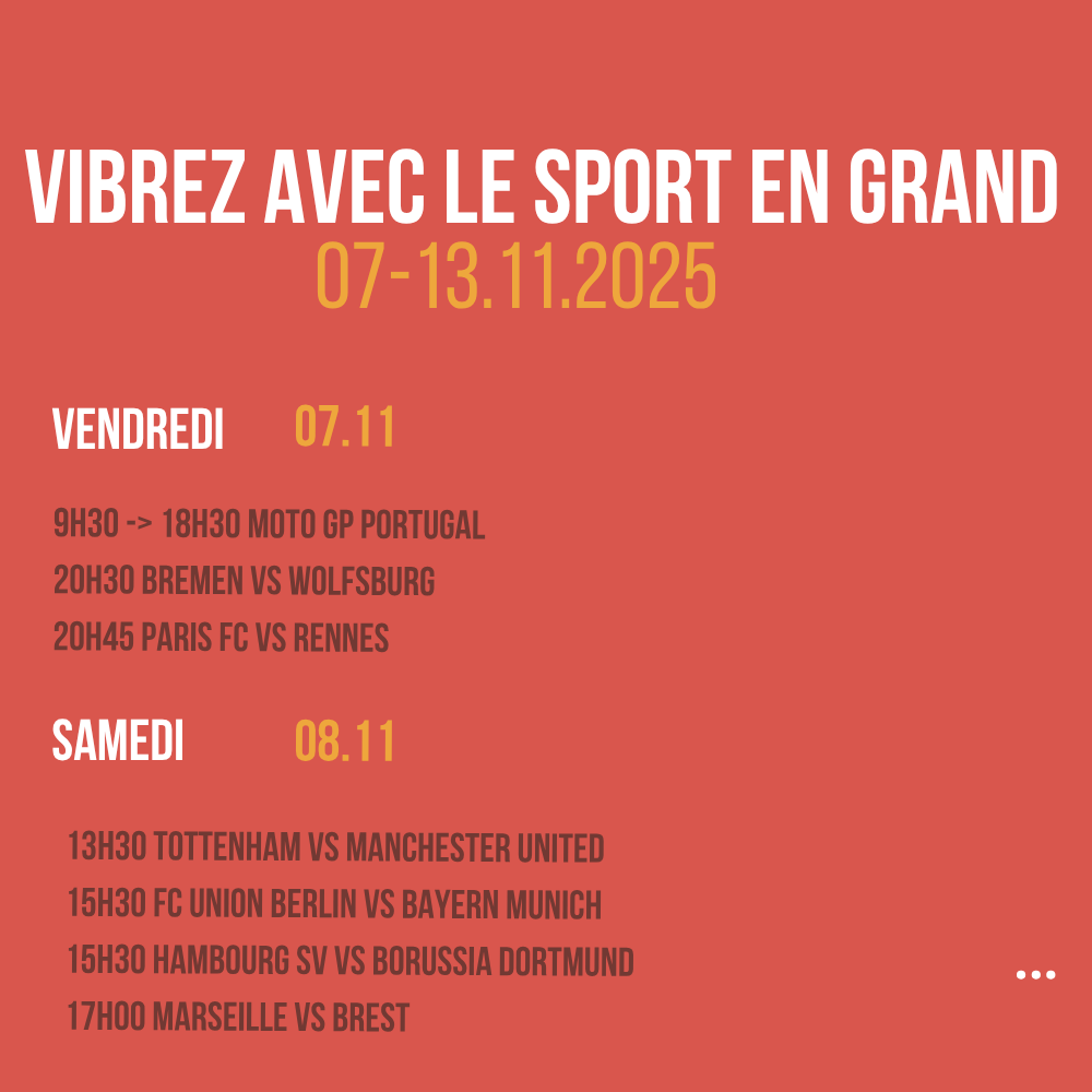 Vibrez avec le sport en Grand
