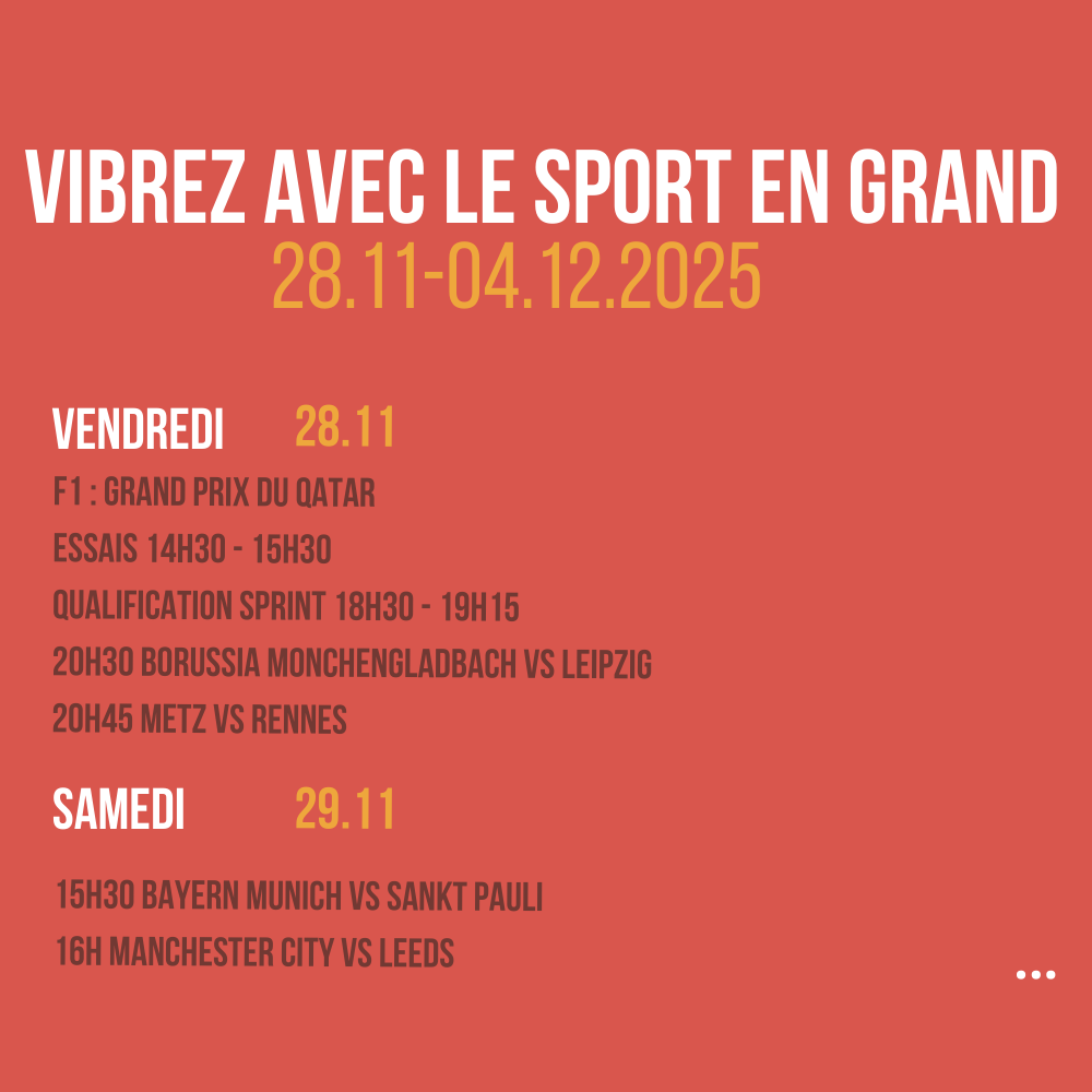 Vibrez avec le sport en Grand