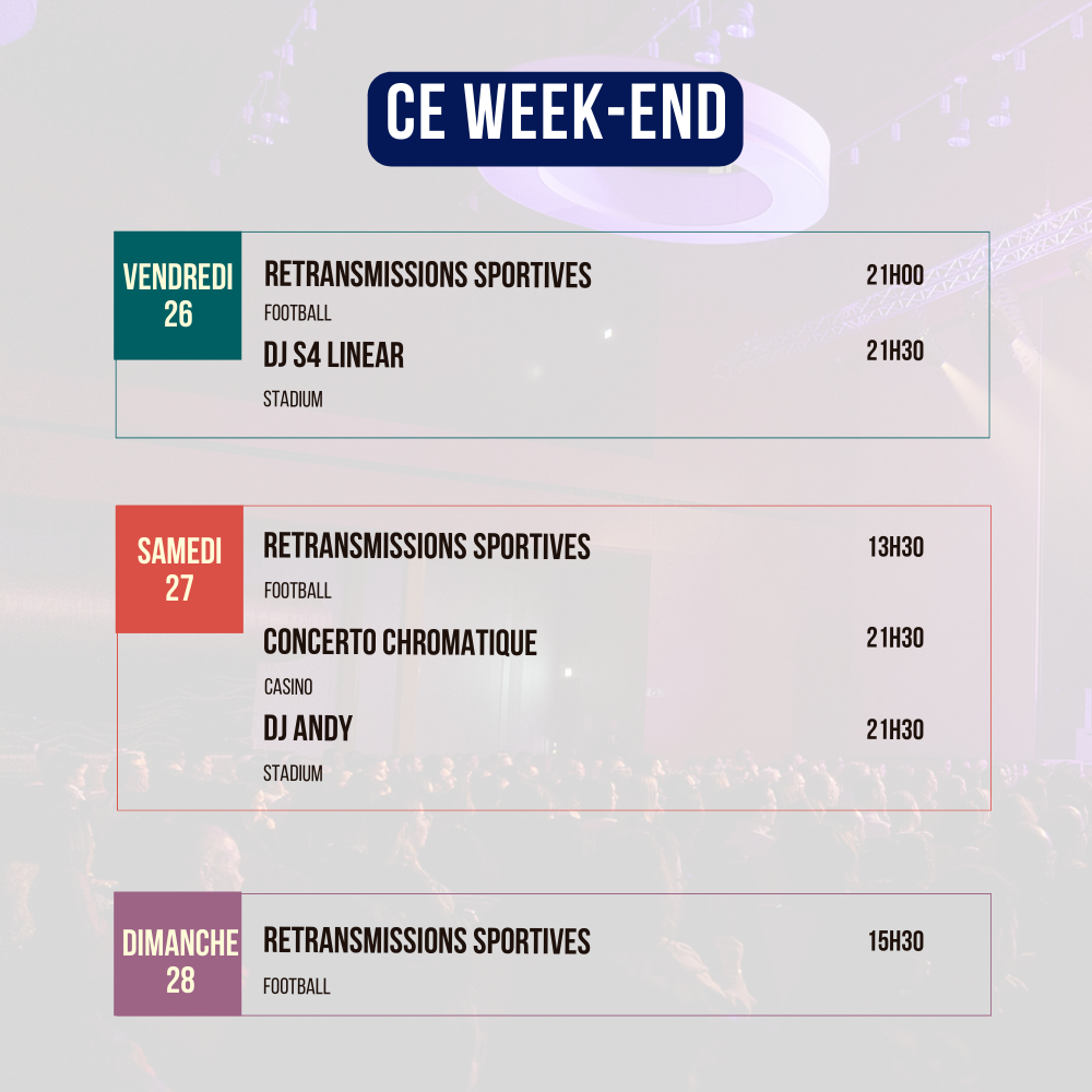 Programme du Week-end