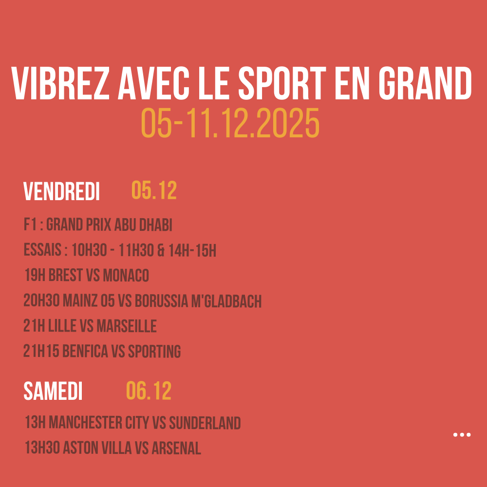 Vibrez avec le sport en Grand