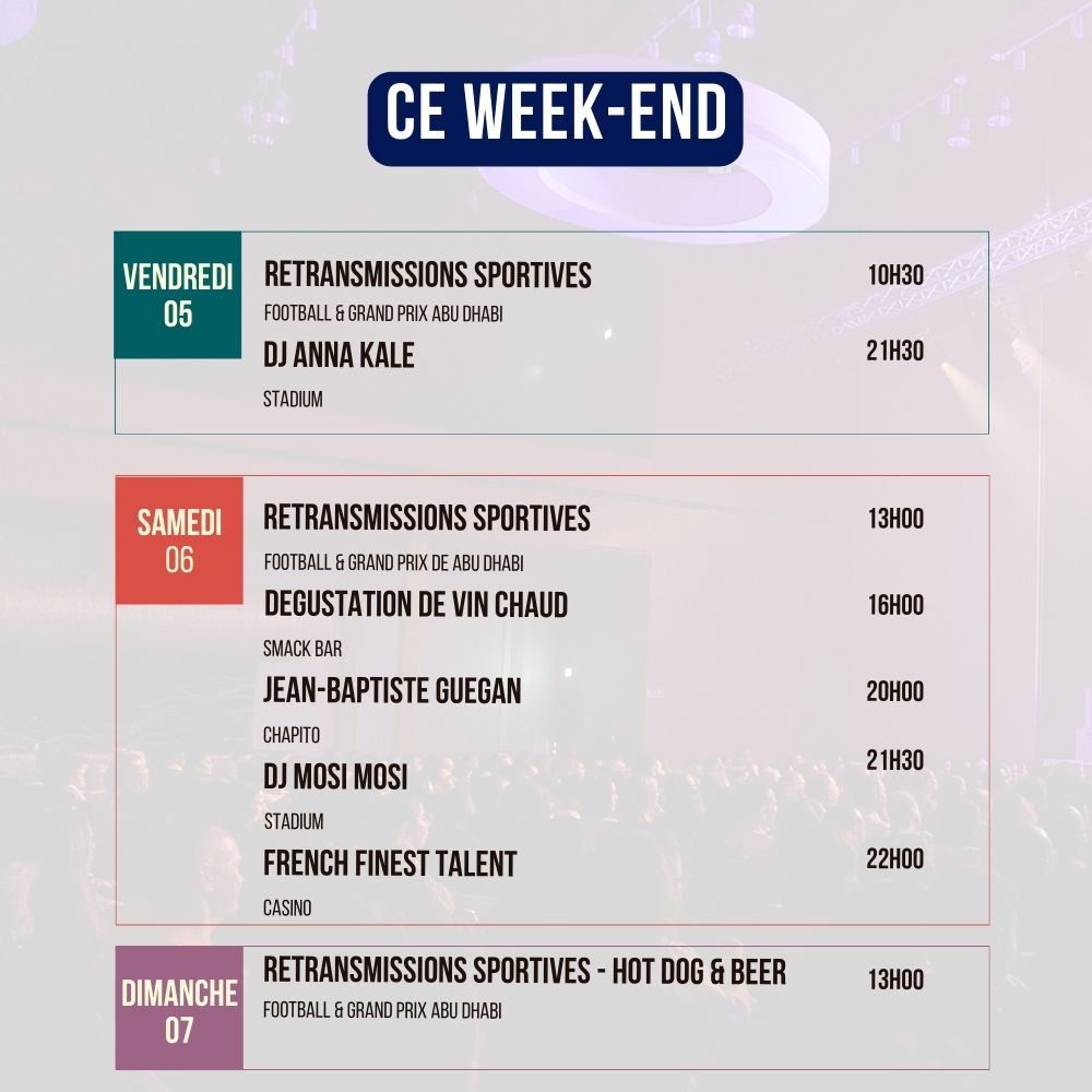 Programme du Week-end