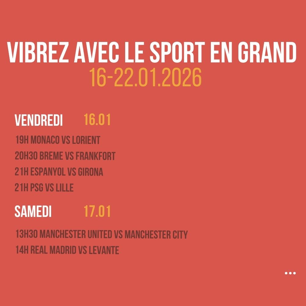 Vibrez avec le sport en Grand