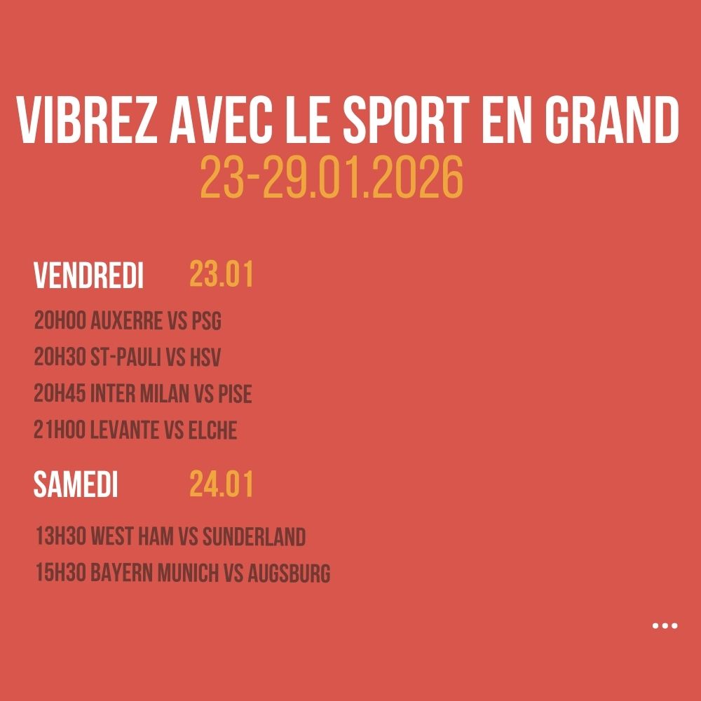 Vibrez avec le sport en Grand