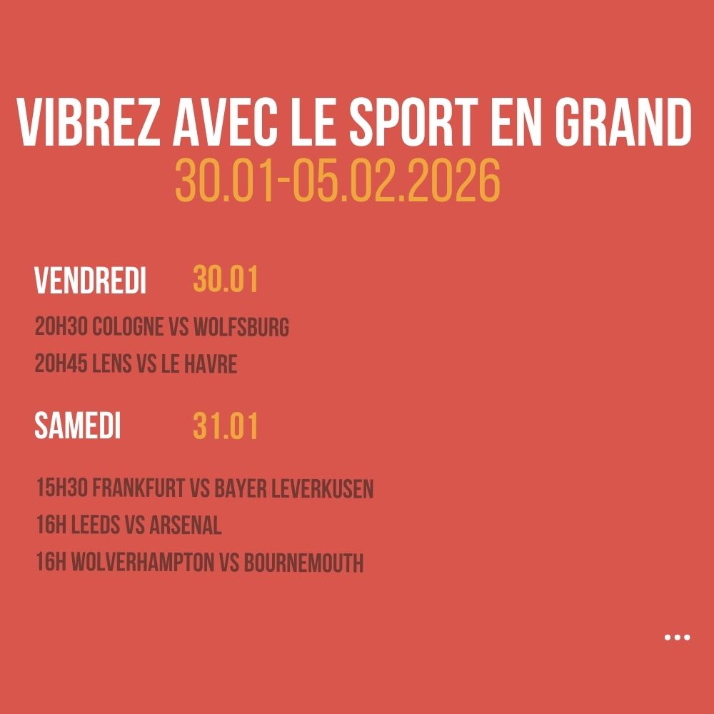 Vibrez avec le sport en Grand