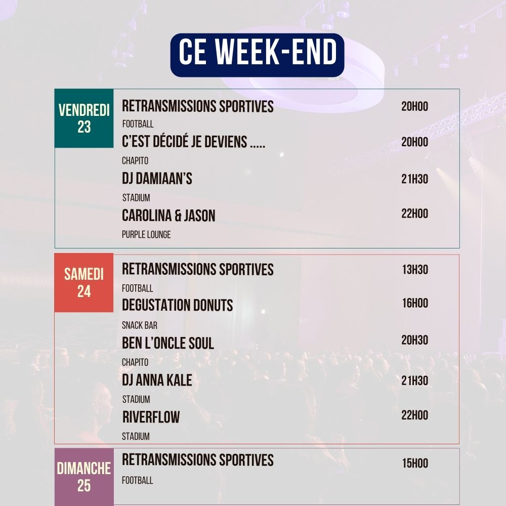 Programme du Week-end