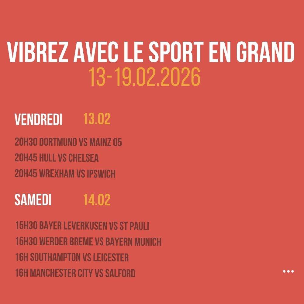 Vibrez avec le sport en Grand
