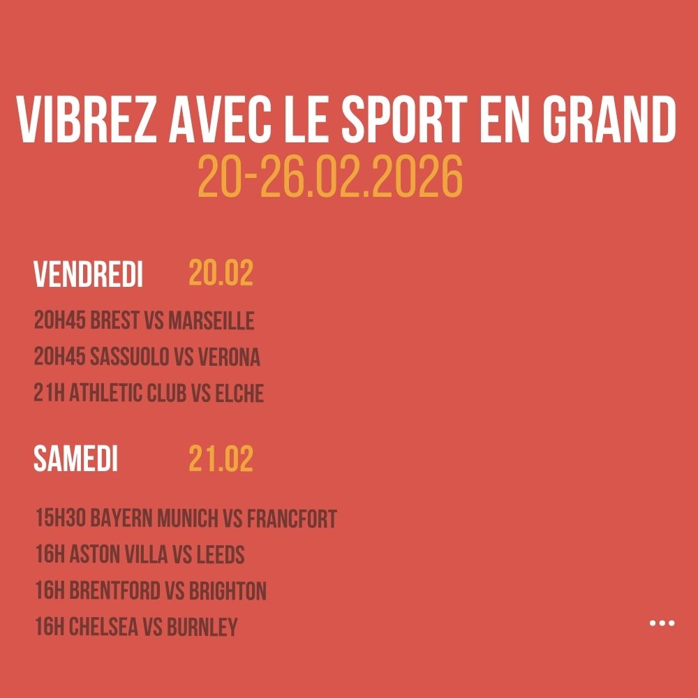 Vibrez avec le sport en Grand