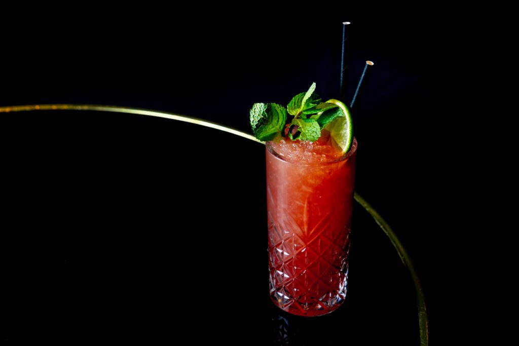 Image représentant Spicy Tropical, le cocktail du mois de mars au Purple Lounge