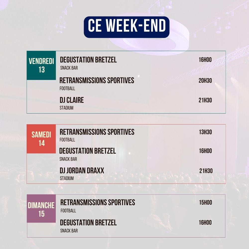 Programme du Week-end