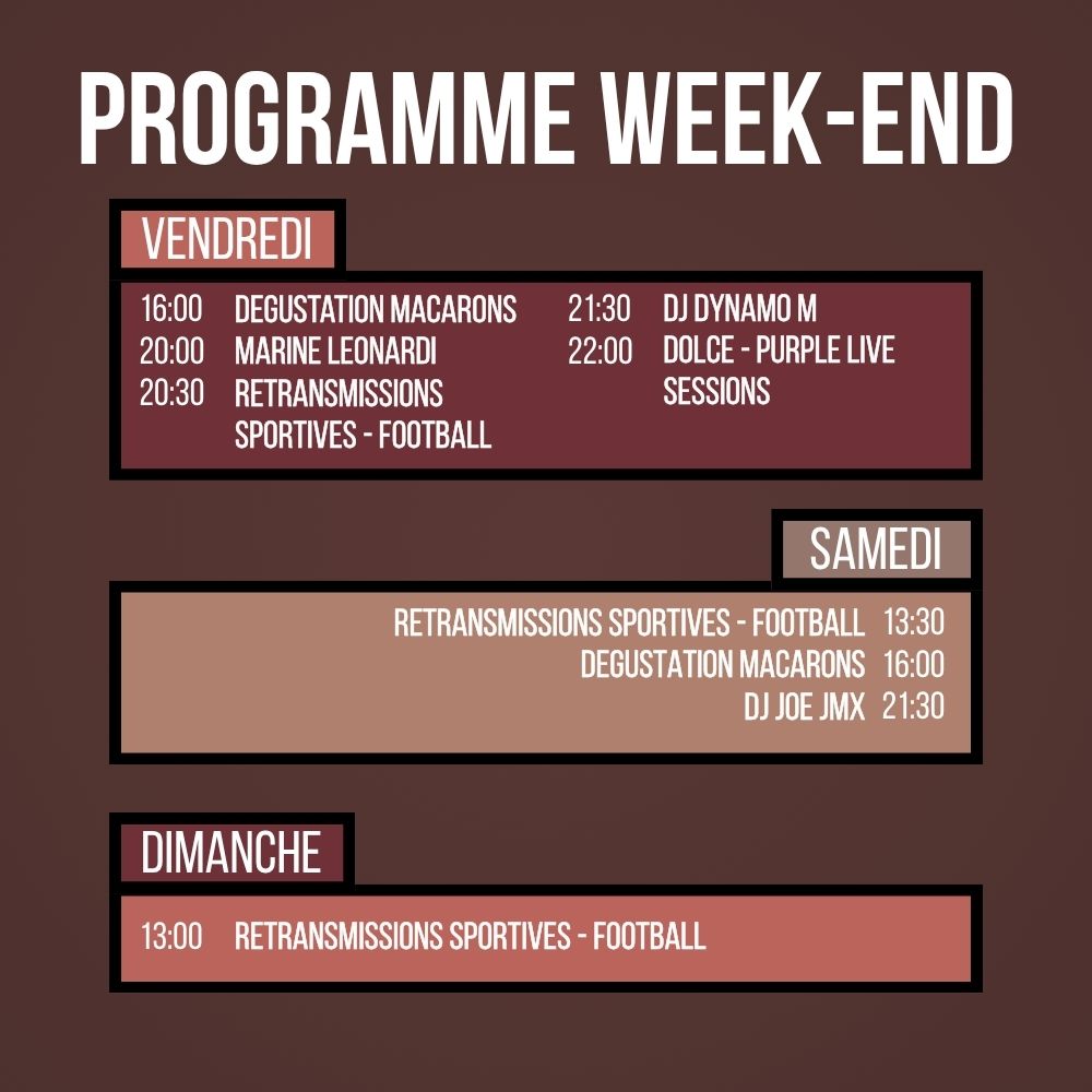 Programme du Week-end