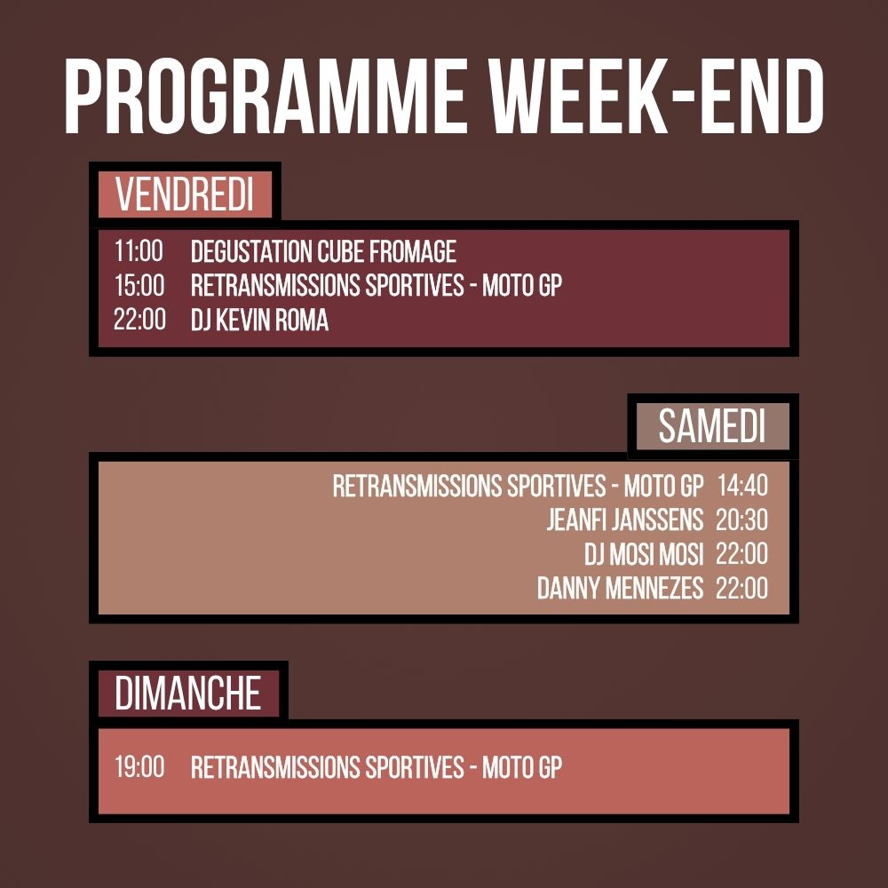 Programme du Week-end