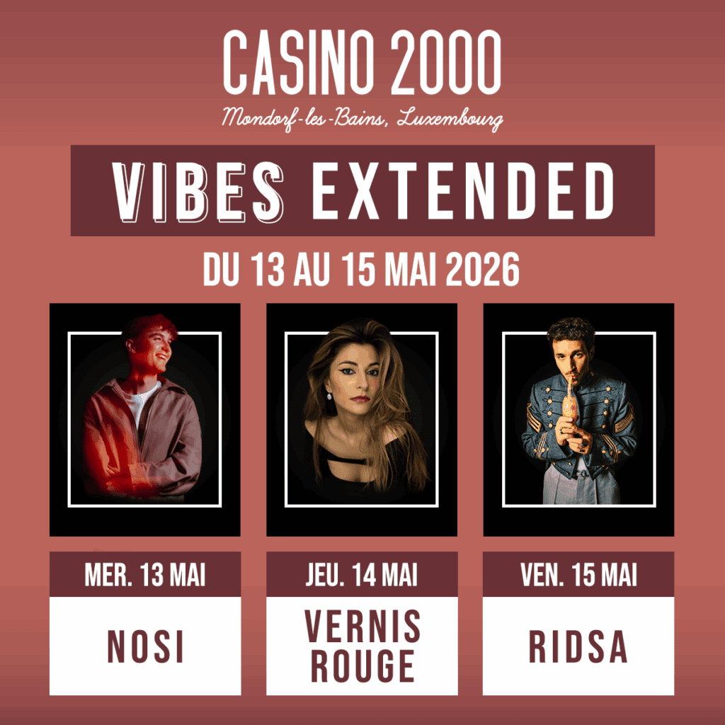 Bild, das darstellt Vibes Extended im CASINO 2000: drei kostenlose Abende, um den Zauber von Cristal Vibes weiterleben zu lassen