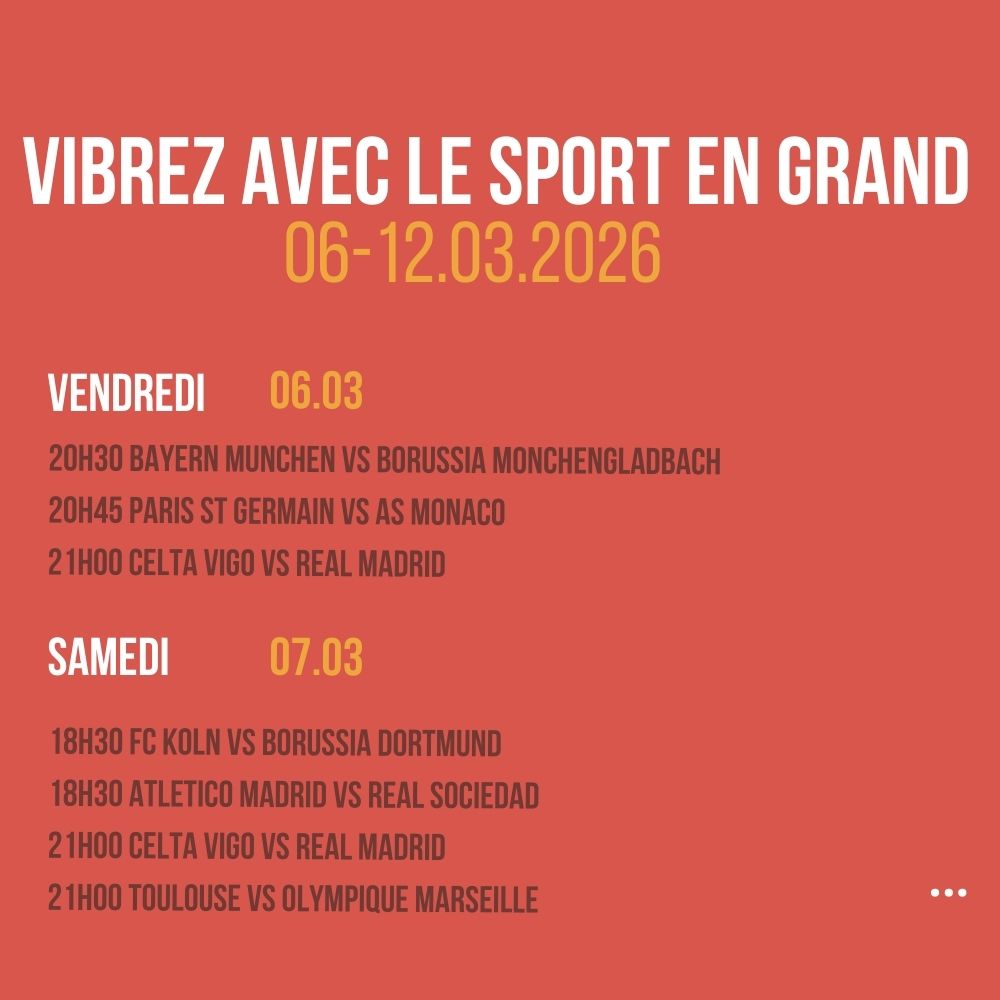 Vibrez avec le sport en Grand