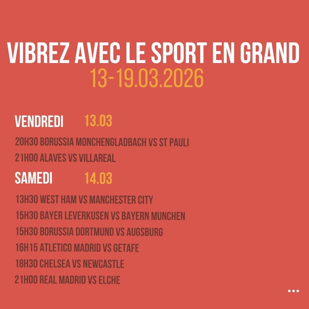 Vibrez avec le sport en Grand