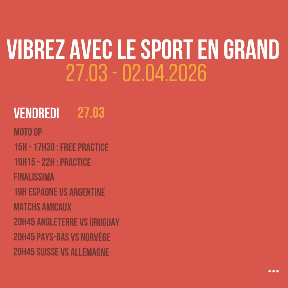 Vibrez avec le sport en Grand
