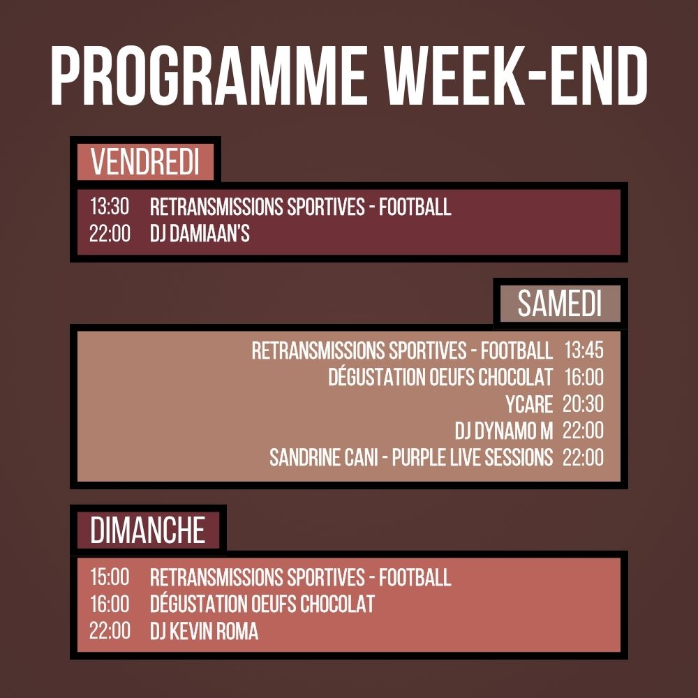 Programme du Week-end