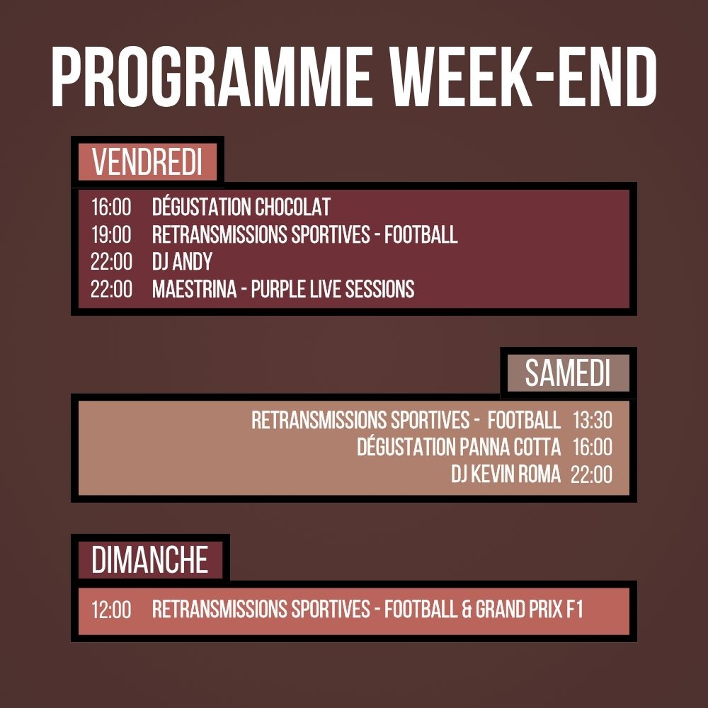 Programme du Week-end