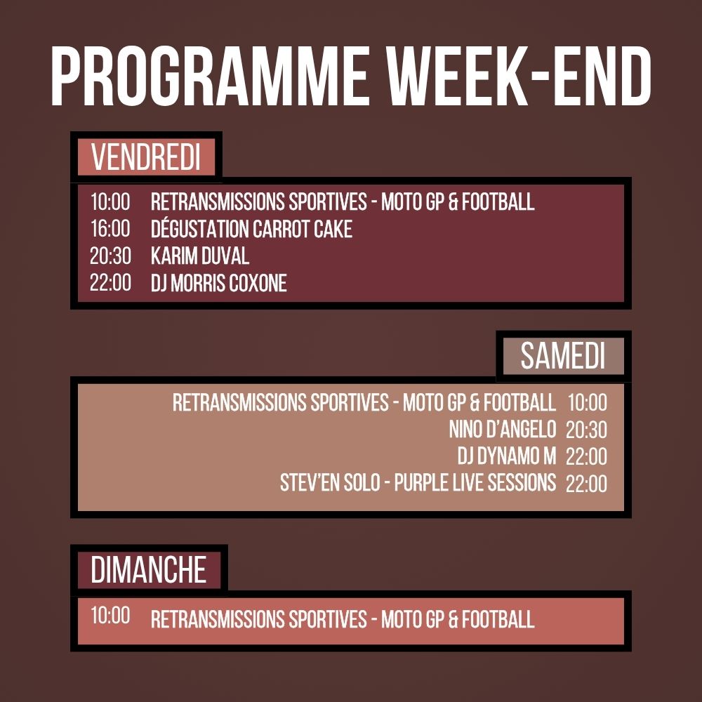 Programme du Week-end