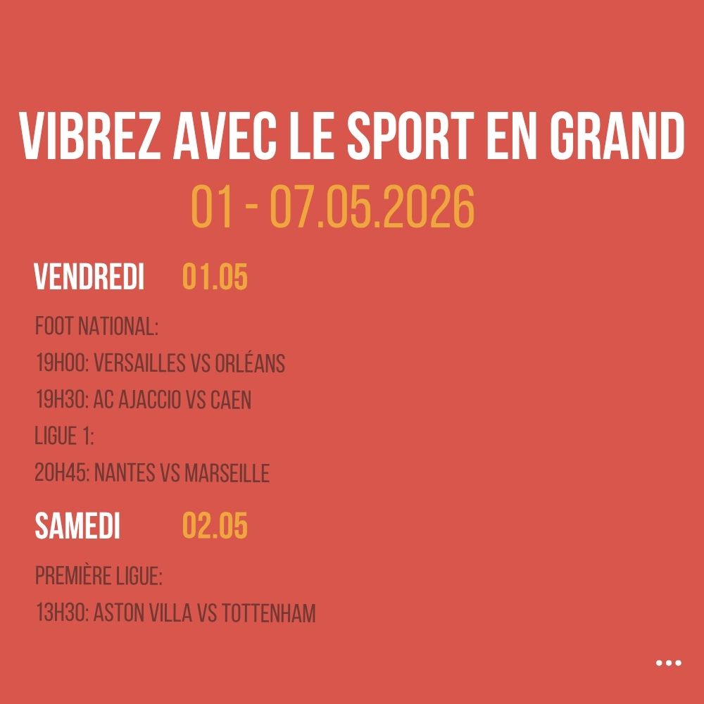 Vibrez avec le sport en Grand