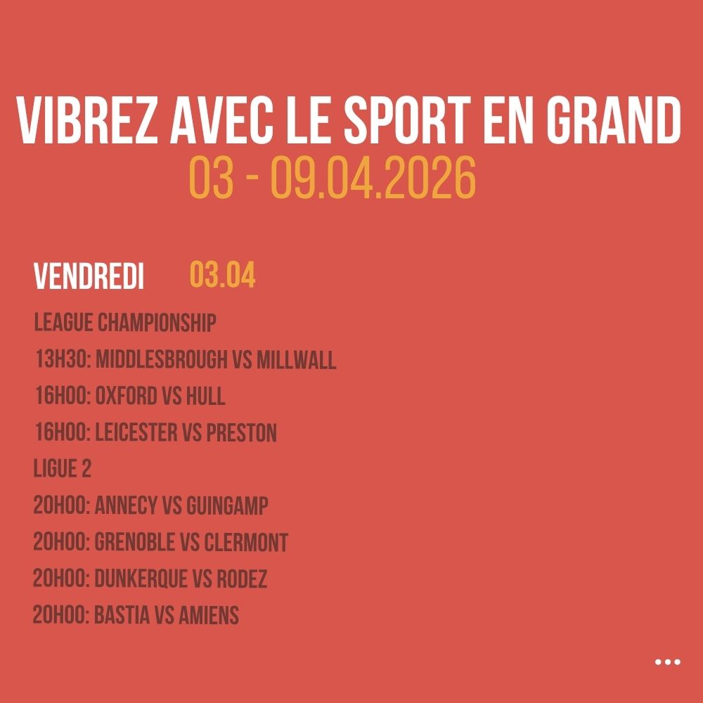 Vibrez avec le sport en Grand