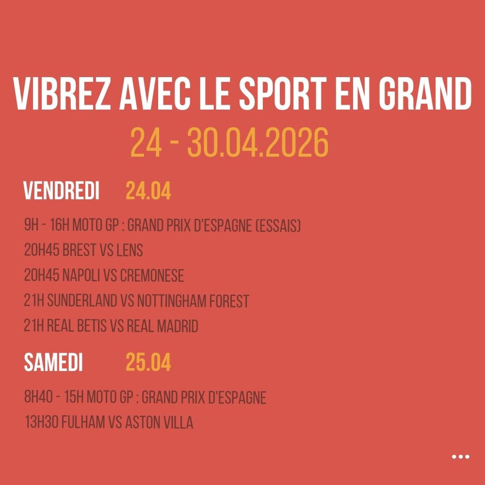 Vibrez avec le sport en Grand