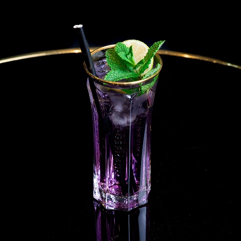 Image of Purple Dream: May’s signature cocktail at the Purple Lounge