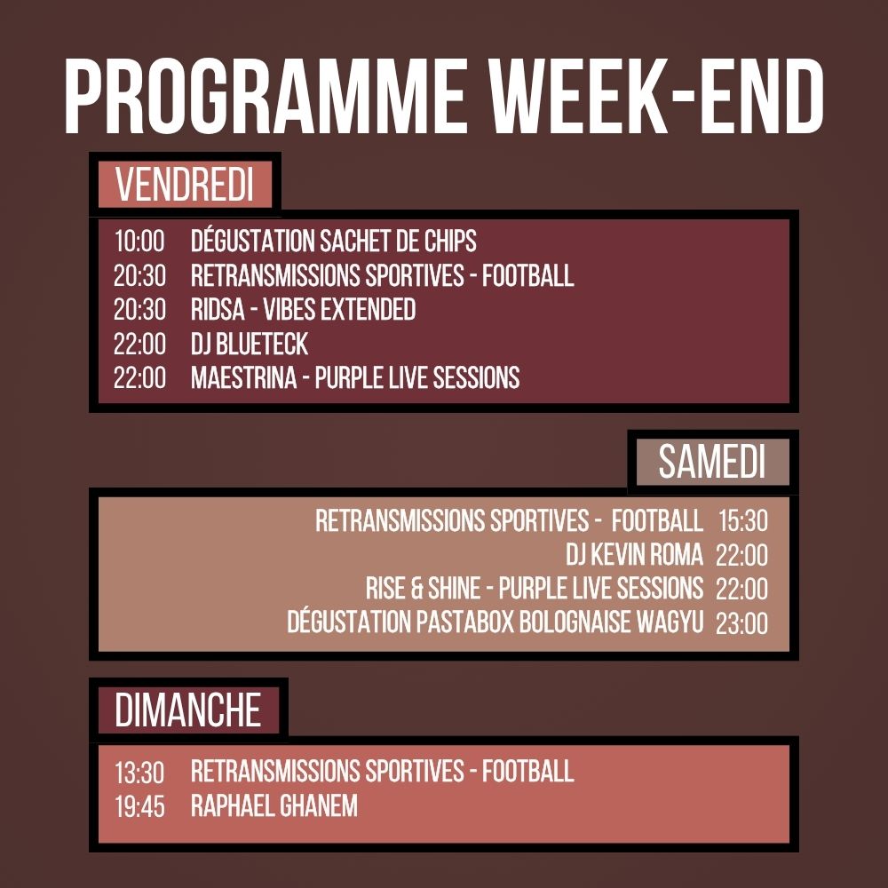 Programme du Week-end