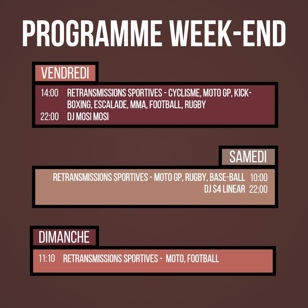 Programme du Week-end