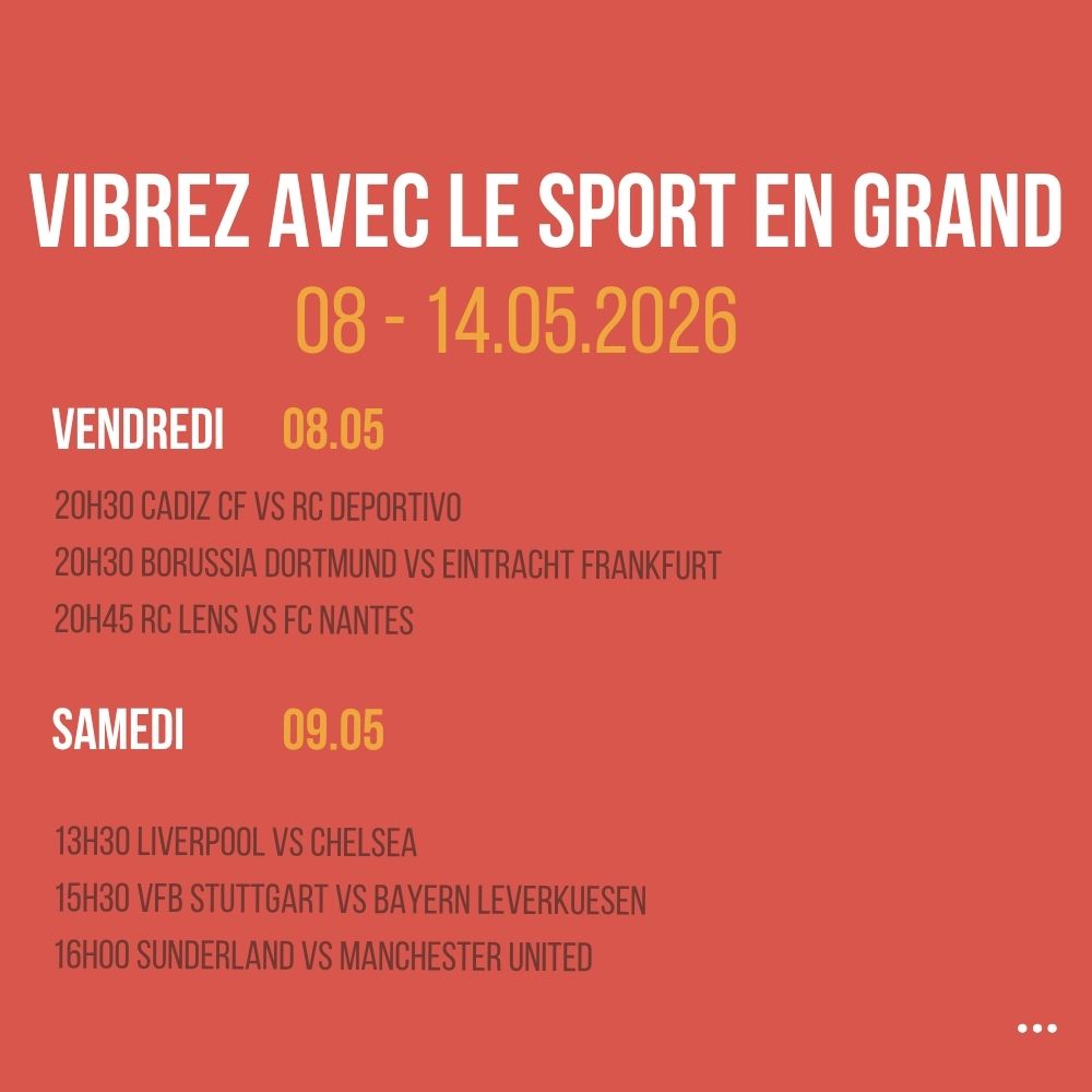 Vibrez avec le sport en Grand