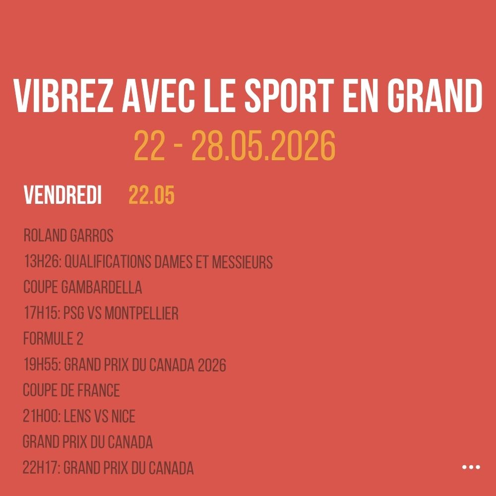 Vibrez avec le sport en Grand